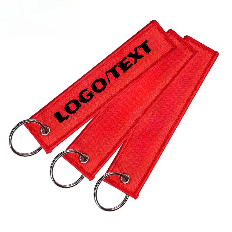 Embroidery Ribbon - Özel Logo Havacılık Çanta Şerit Anahtarlık