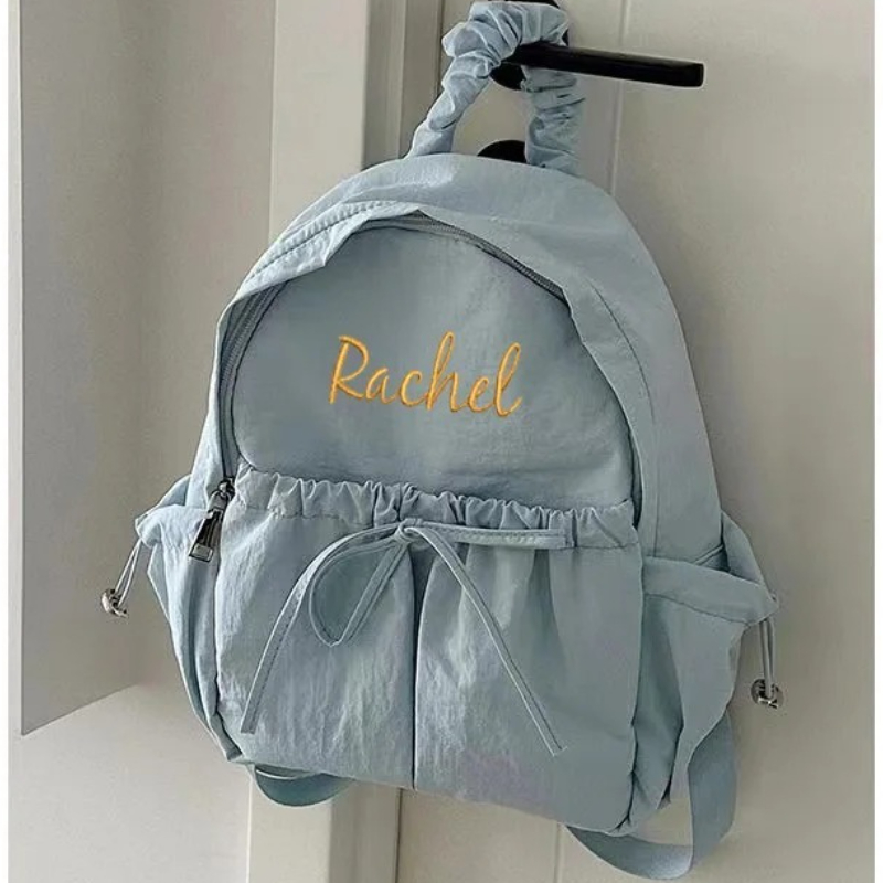 Embroidery Name Designs - İpli Sırt Çantası Kişiselleştirilmiş İsim Okul