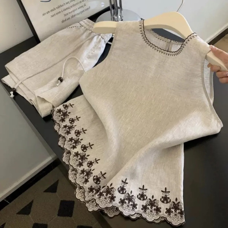 Embroidery Uniforms - Basit Eski Para Tarzı Pamuk ve