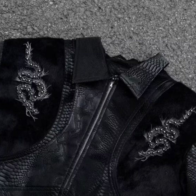 Erkekler Siyah Yılan Kabartmal - Embroidery Knit incelemesi ve fiyatı