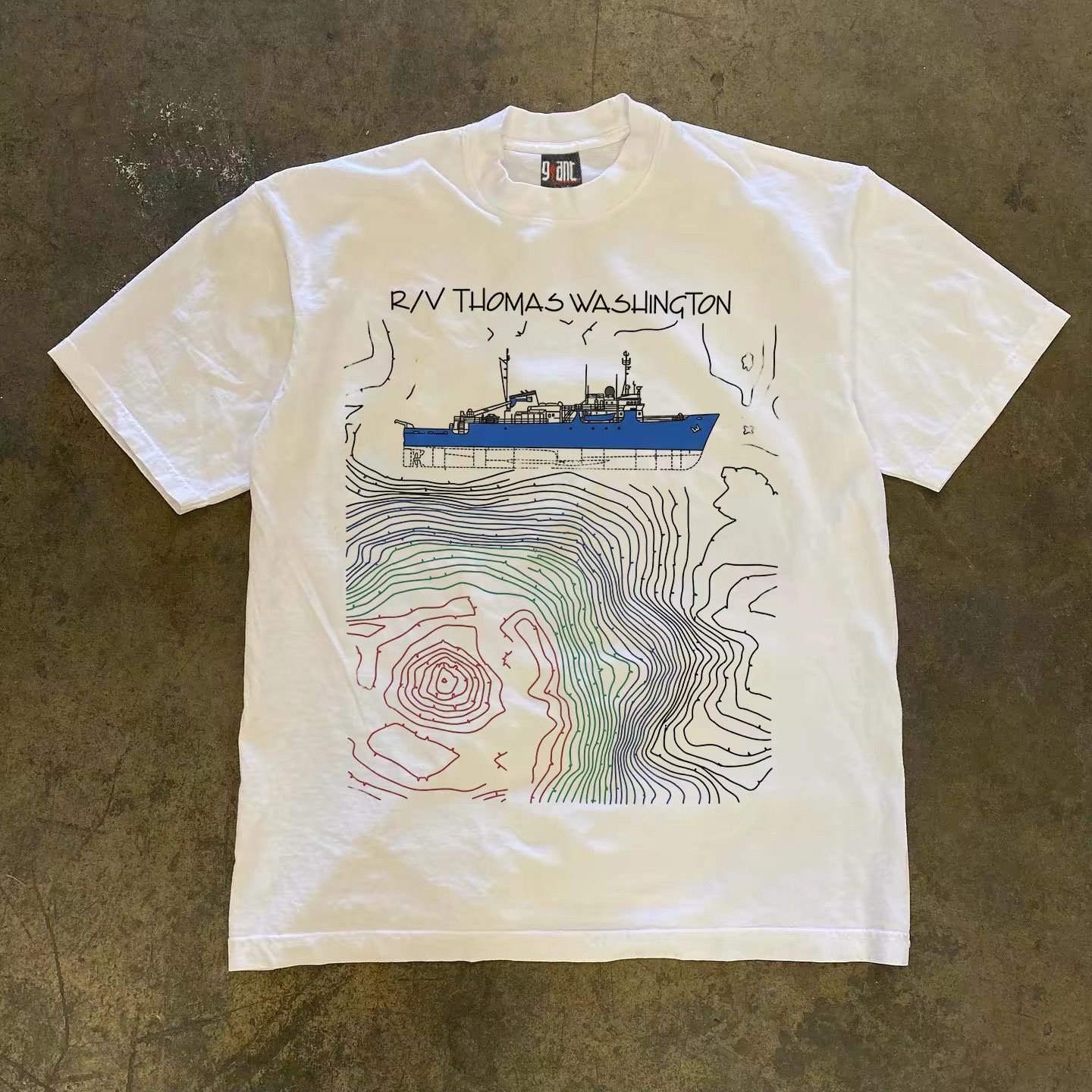 Y2K Amerikan Vintage Okyanus T - Embroidery Normal Map incelemesi ve fiyatı