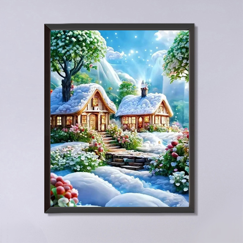 Momoart elmas boyama ev manzar - Embroidery Garden incelemesi ve fiyatı