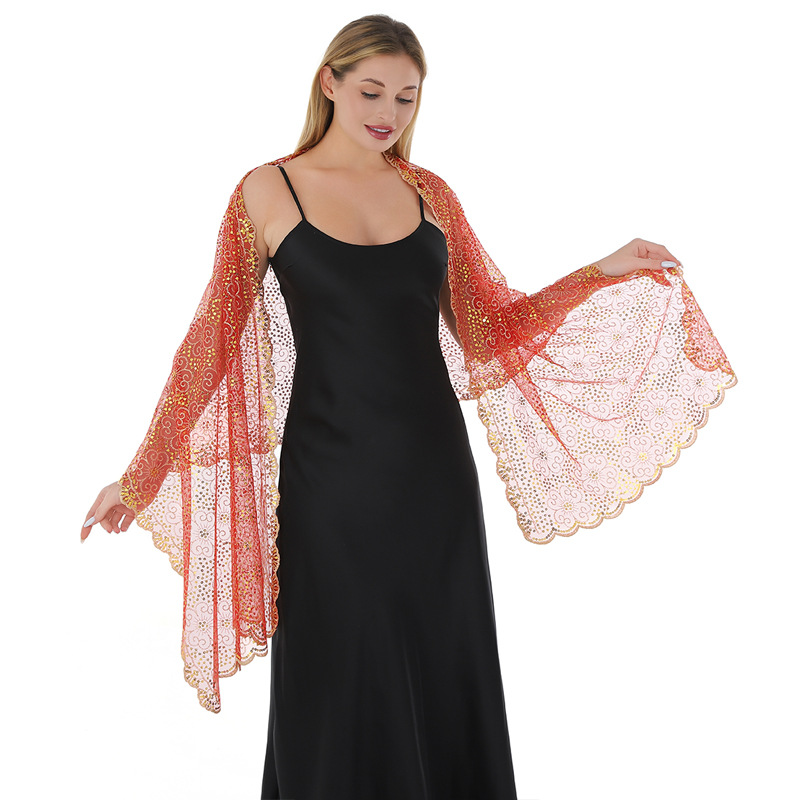 1920'ler Payetli Çiçek Nakışlı - Embroidery Shawl incelemesi ve fiyatı