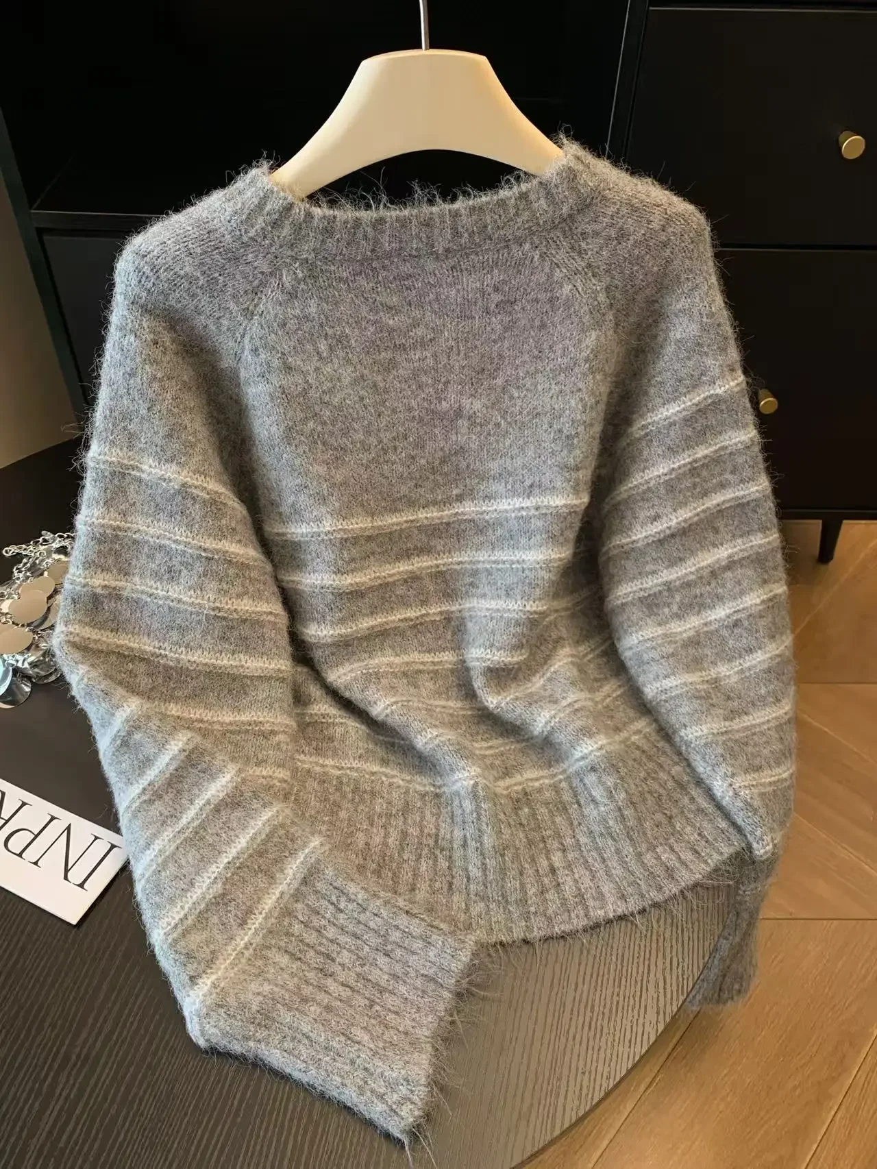 Sonbahar Kış Kadın Çizgili Yün - Embroidery Knit incelemesi ve fiyatı