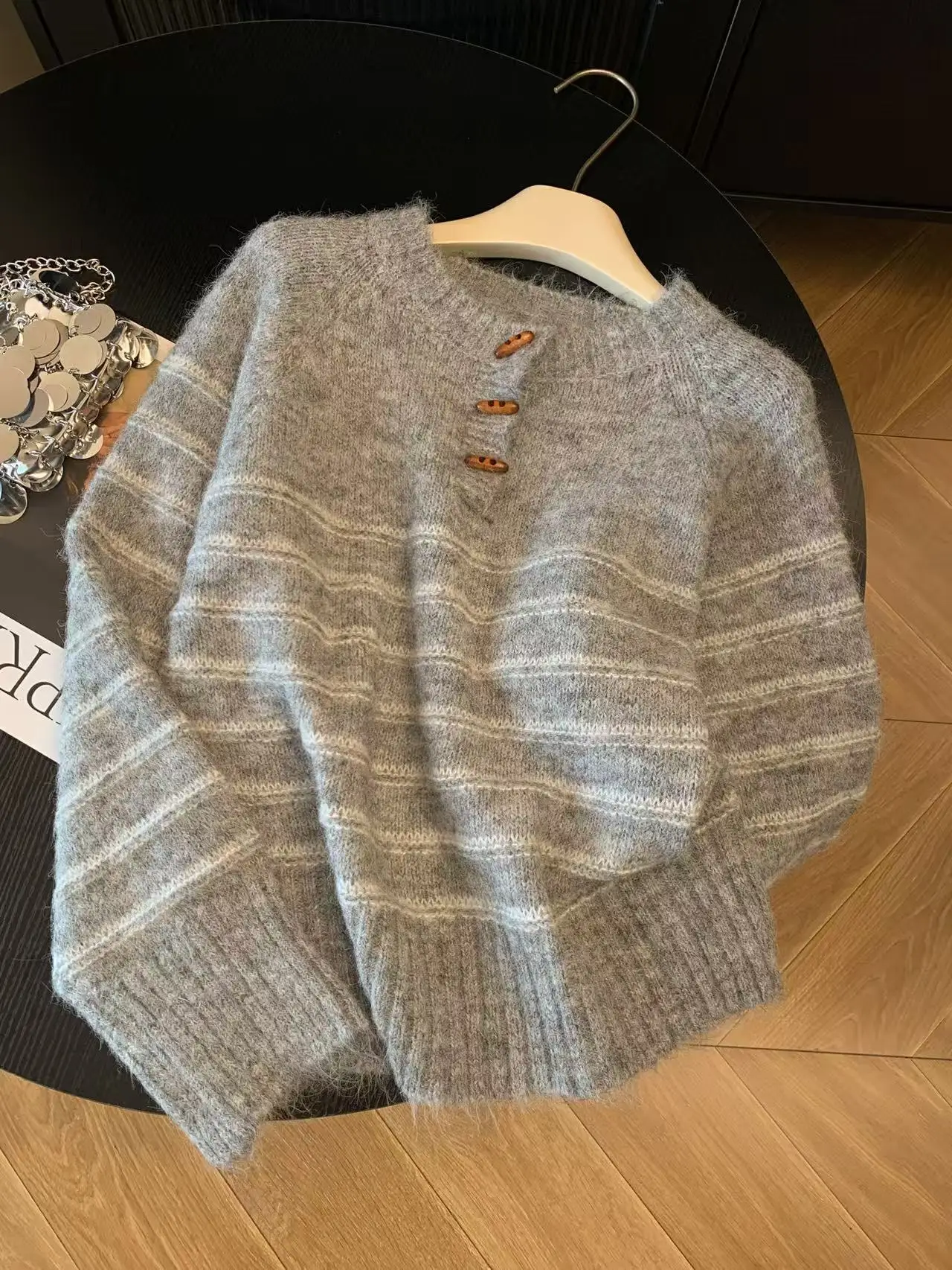 Sonbahar Kış Kadın Çizgili Yün - Embroidery Knit incelemesi ve fiyatı