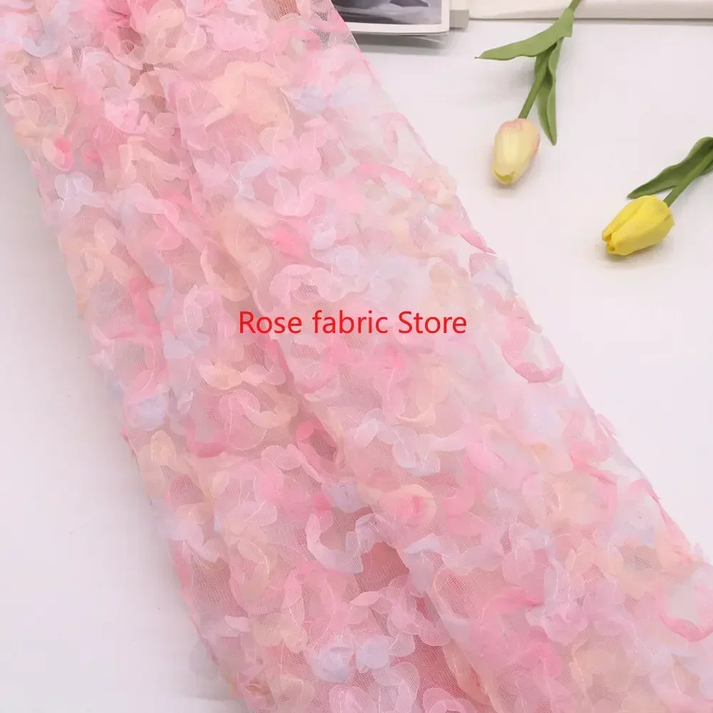 Degrade şifon gül kroşe dantel - Embroidery Veil incelemesi ve fiyatı