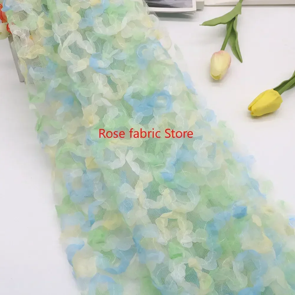 Degrade şifon gül kroşe dantel - Embroidery Veil incelemesi ve fiyatı