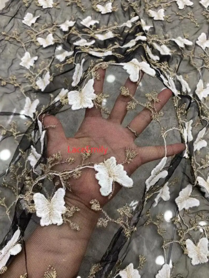 3D Kelebek Dantel Kumaş Kelebe - Embroidery Veil incelemesi ve fiyatı