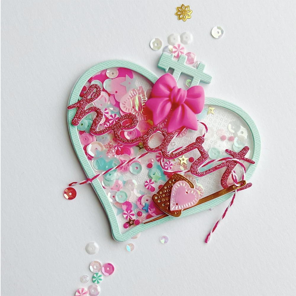 KSCRAFT kalp gergef Metal kesm - Embroidery Sheet incelemesi ve fiyatı