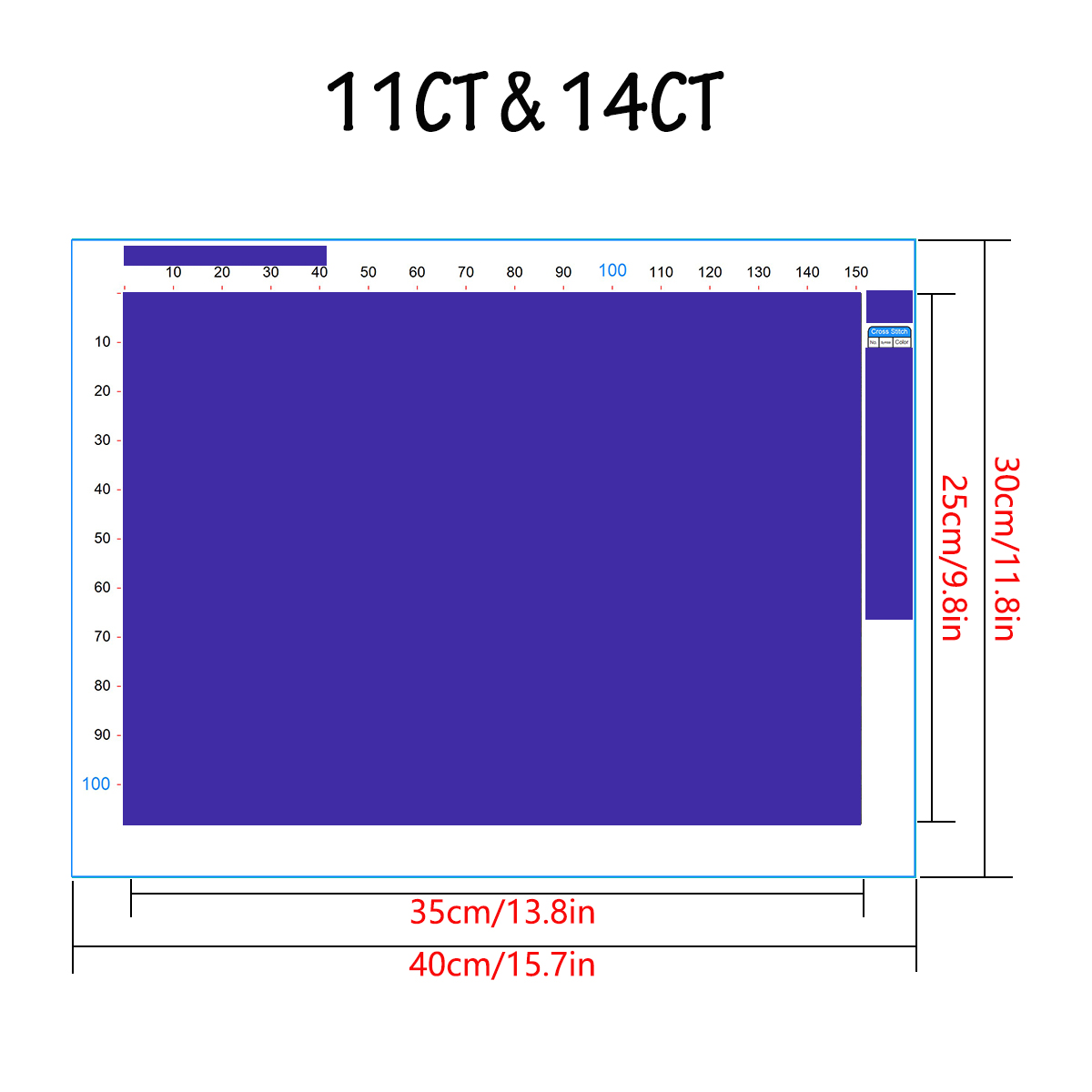 Önceden basılmış çapraz dikiş  - Embroidery X Pattern incelemesi ve fiyatı