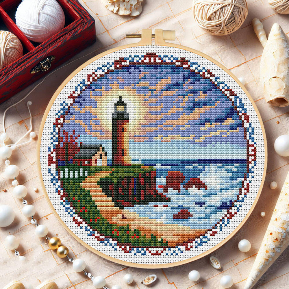 Çapraz Dikiş Deniz Feneri Çemb - Embroidery X Pattern incelemesi ve fiyatı