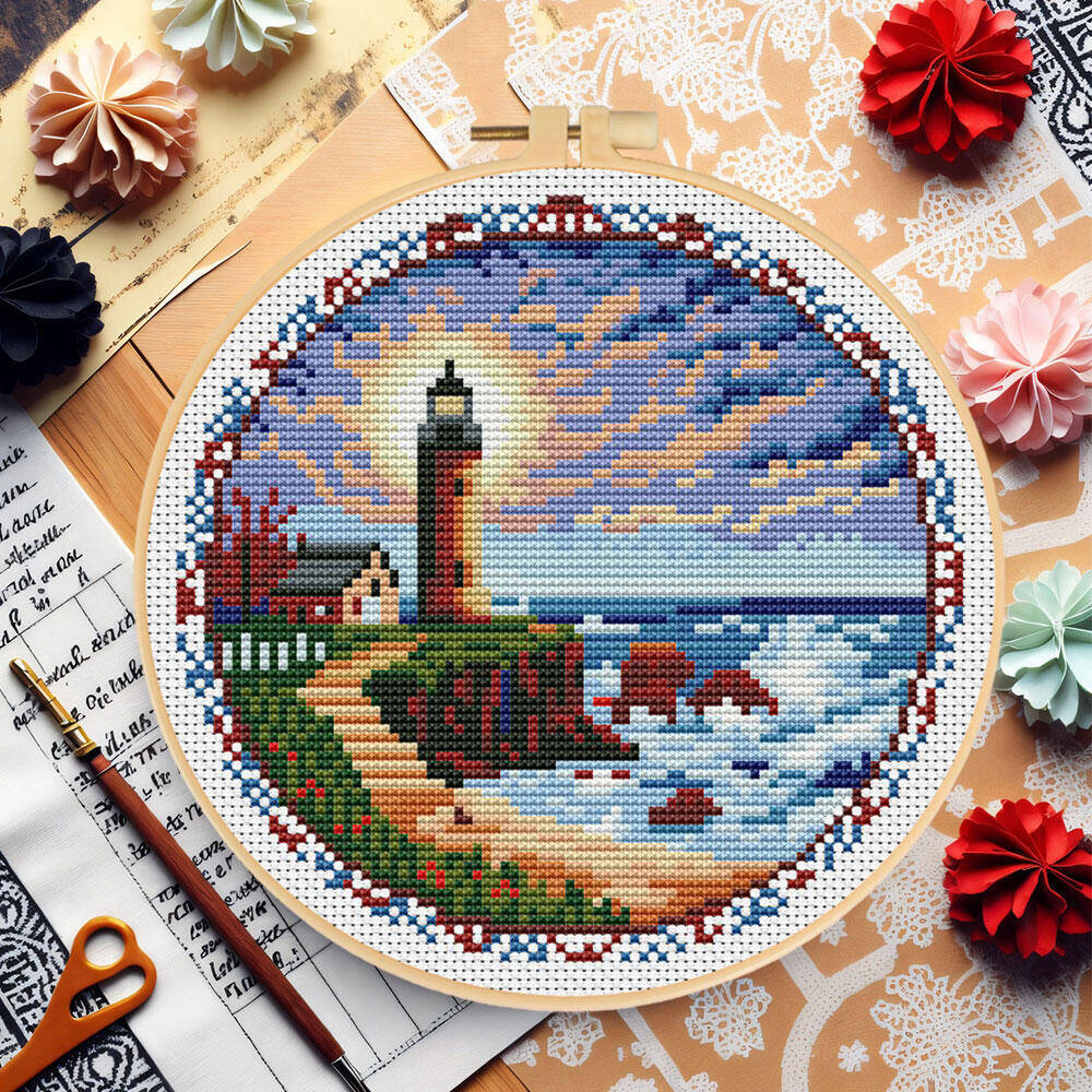 Çapraz Dikiş Deniz Feneri Çemb - Embroidery X Pattern incelemesi ve fiyatı