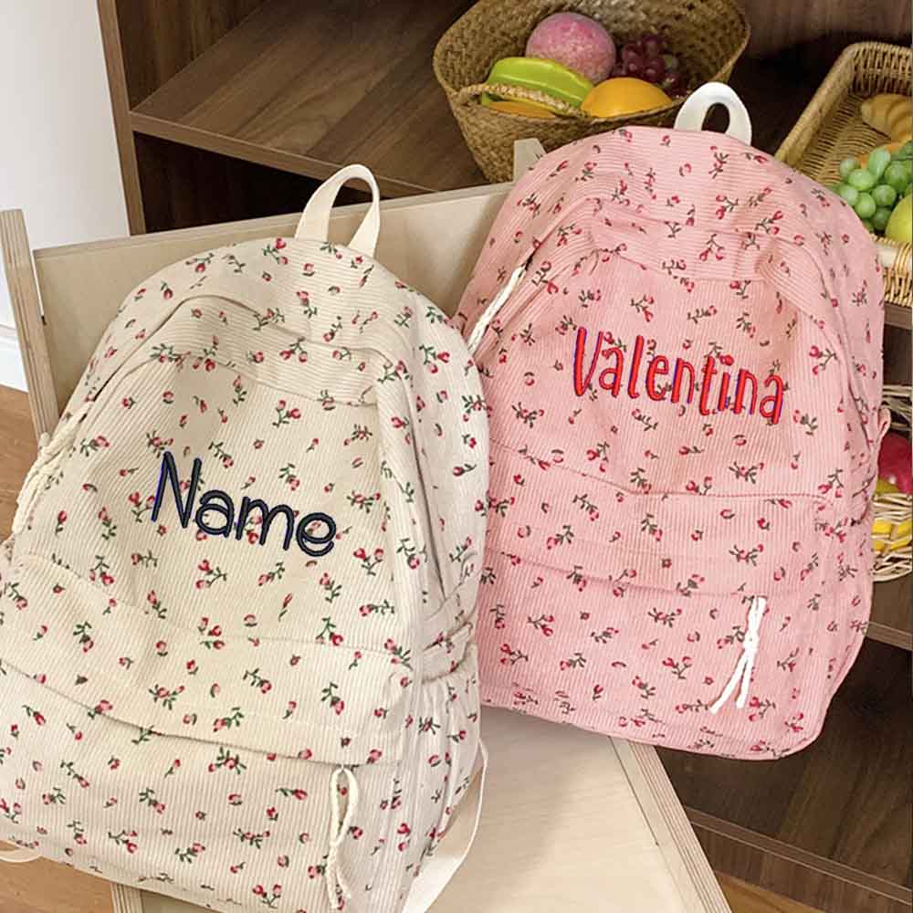 Ins Kadife Baskılı Sırt Çantas - Embroidery Name Designs incelemesi ve fiyatı