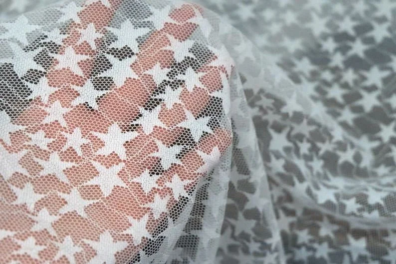 Siyah Beyaz Yumuşak Yıldız Nak - Embroidery Veil incelemesi ve fiyatı