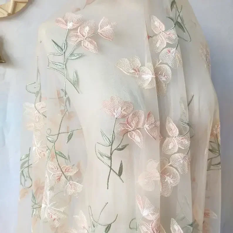 Güzel Çiçek Dantel kumaş Kayıs - Embroidery Veil incelemesi ve fiyatı