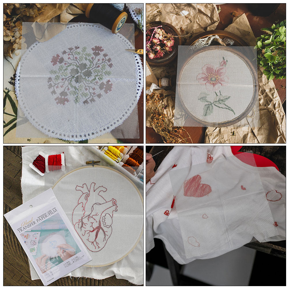 8 adet suda çözünür nakış tran - Embroidery Free Pattern incelemesi ve fiyatı