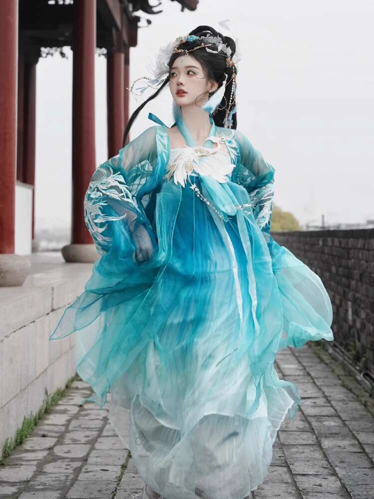 Yeni Tavuskuşu Hanfu Bayan mod - Embroidery Knit incelemesi ve fiyatı