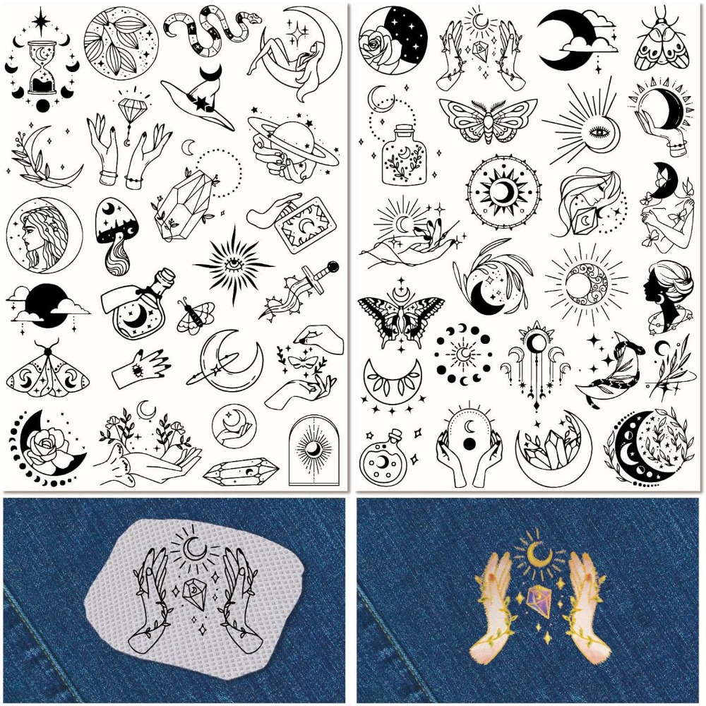 51 adet Boho Ay Güneş Suda Çöz - Embroidery Free Pattern incelemesi ve fiyatı